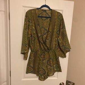 Boohoo printed romper